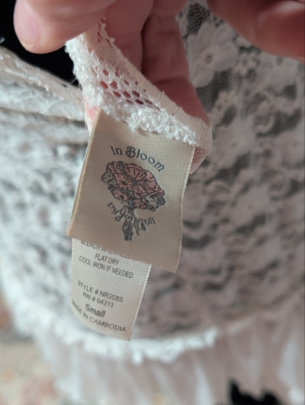 Lace Ruffled Chemise Slip - Picture 6 of 6